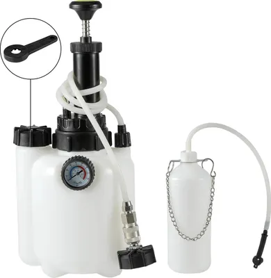 Obrázek produktu pro Nástroj pro výměnu brzdové kapaliny, tlakoměr, kompaktní design, 3 l