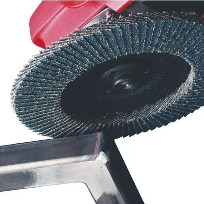 Immagine prodotto di Disco lamellare piatto RB 48024 YX in zirconio su piastra in resina rinforzata con fibra di vetro per legno, acciaio, acciaio inox - 125 mm Grano 60 - 1 pezzo - HERMES - 6055565