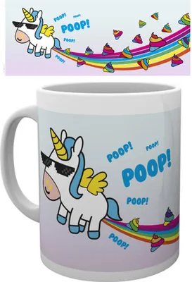 Produktbild von Unicorn - Lizenz Tassen - Poop