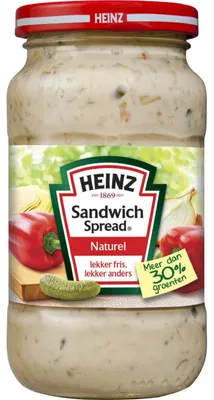 Obrázok produktu pre Heinz Sandwich Nátierka Natural 300 g – Krémová, jemná nátierka na občerstvenie