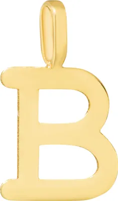 Produktbild von NKlaus Kettenanhänger Buchstabe B 333 Gelb gold 8 Karat 12x7mm Amulett Anhänger 14454