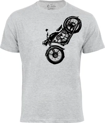 Produktbild von Cotton Prime® T-Shirt Vintage Motorcycle XL grau