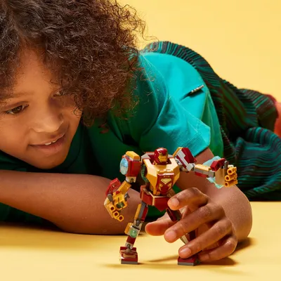 Zdjęcie produktu dla LEGO Marvel Super Heroes Mechaniczna zbroja Iron Mana, Zestaw do budowania, 7 lat(a), Plastik, 131 szt., 116 g