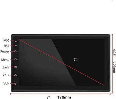 Produktbild von 7 Zoll Android 9.0 Autoradio Stereo GPS Navigation Doppel Din USB FM AUX MP5 Player Mirror link