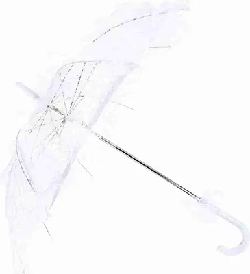 Imagen del producto de Paraguas para novia, paraguas de encaje para novia, paraguas de encaje para bodas, accesorio para fotografía de bodas, paraguas como accesorio