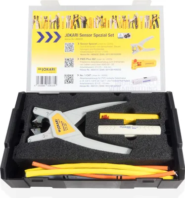 Produktbild von Jokari Kabelverarbeitungs-Set 3-tlg Abisolierzange Abisolierwerkzeug für Kabel
