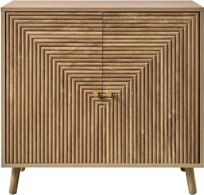 Produktbild von CALICOSY - Sideboard 2 Türen in Lamellenoptik in L-Form, L80 cm - EDEN