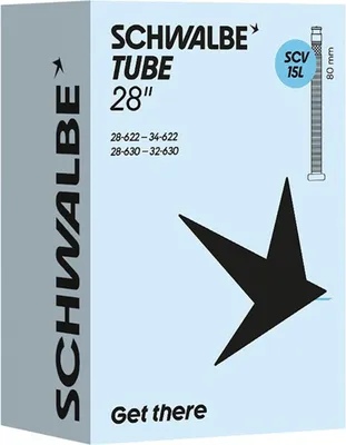 Produktbild von Schwalbe Schlauch SCV 15L 28x0.90-1.35" 28/34-622/630 SCV 80mm