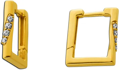 Produktbild von Diamant Creolen Gold 375 9K Lab Grown Diamanten 0.11ct