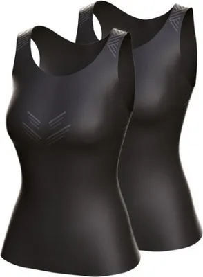 Produktbild von Rocktrail Damen Funktionsunterhemden 2er Set Sportshirt Atmungsaktiv Schwarz S