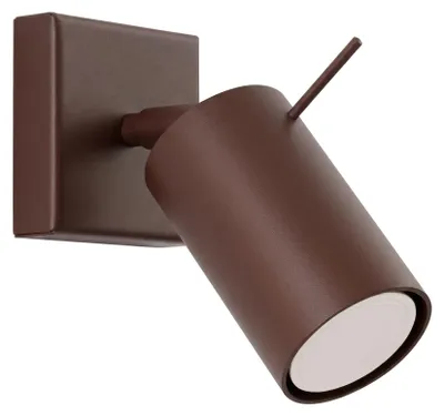 Obrázok produktu pre Nástenná lampa RING, hnedá, 1xGU10, 10 W, oceľ, 8 x 16 x 8 cm, Sollux Lighting