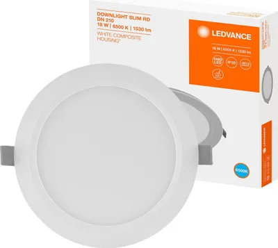 Image de Ledvance Downlight Slim rond 210 18W 6500K LED Luminaire encastré 4058075079137