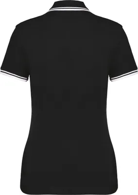 Produktbild von Kariban Polohemd für Damen mit kurzen Ärmeln und Streifen