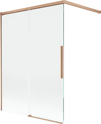 Immagine prodotto di Mexen Rox paratia da vasca da bagno a 2 ante scorrevoli 120 x 150 cm, trasparente, rame spazzolato - 8C9-120-003-65-00