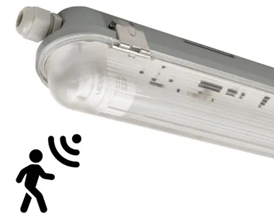 Produktbild von Ledvion 1er Set Feuchtraumleuchte LED sensor 150cm IP65 15W 160lm/W 6500K