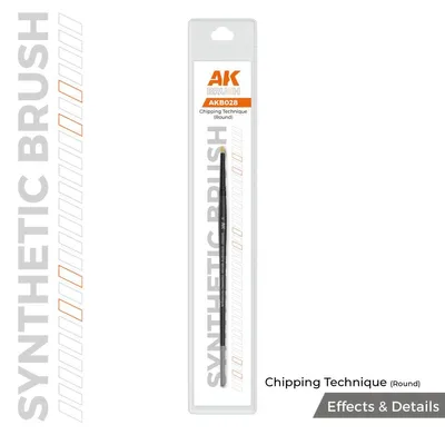 Productafbeelding van AK Interactive S.L. AK-B028 Pensel voor de synthetische verouderingstechniek (rond)