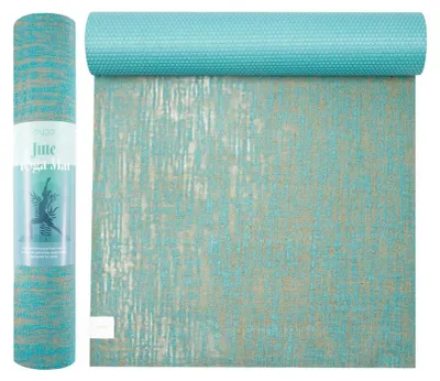 Obrázek produktu pro Jógová podložka Myga Jute 5 mm – tyrkysová