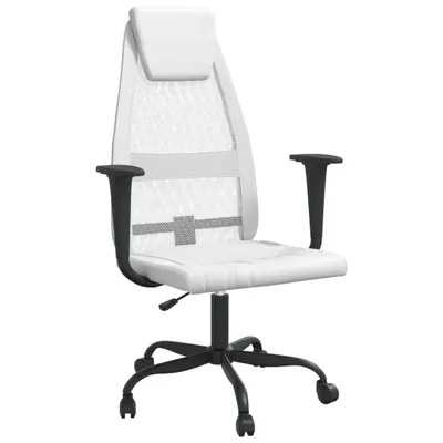 Image de Chaise de bureau réglable en hauteur blanc