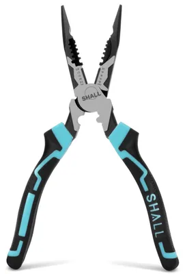 Immagine prodotto di Pinza multifunzione 7-in-1, lunghezza 20,3 cm. Pinza spelafili in acciaio cromo-vanadio, adatta per cavi da 20 a 12 AWG