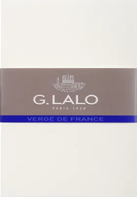 Produktbild von G.Lalo 5x Lalo, Packung mit 25 Karten Vergé de France C6 107x152mm - Weiß 54300L