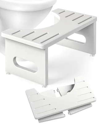 Image de Tabouret pliable pour toilettes, adapté aux adultes - Ergonomique et pratique