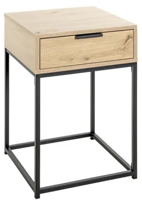Image de Table console moderne en MDF et acier