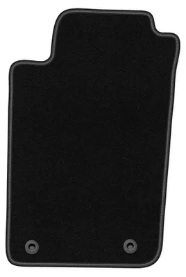 Image de Tapis conducteur en moquette pour Peugeot 206 1998-2010 (à hayon/SW/break) – 1 pièce, noir, sur mesure – Wielganizator BASIC