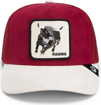 Produktbild von Goorin Bros. The Suede Bull Trucker Mesh Cap Red