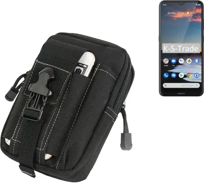 Produktbild von K-S-Trade Gürtel Tasche kompatibel mit Nokia 5.3 Gürteltasche Holster Schutz Hülle Handy Hülle Smartphone outdoor Handy-Hülle schwarz