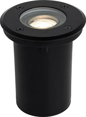 Produktbild von Moderner Außen Bodenstrahler Schwarz 35 mm Verstellbar IP65 Delux