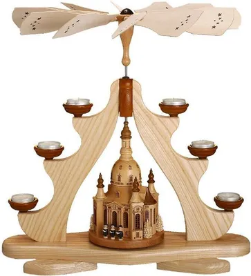 Produktbild von Teelichtpyramide - Dresdener Frauenkirche mit Sängern