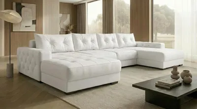 Produktbild von Ecksofa MODENA 362x170 cm mit Schlaffunktion, Bonellfederkern und Bettkasten, Farbe: Dunkelgrau