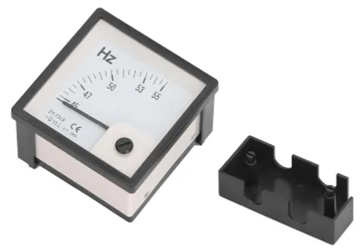 Obrázek produktu pro Měřič frekvence střídavého proudu, 45 až 55 Hz, přesnost třídy 1,5, 72 x 72 mm, panelový tester, 380 V střídavého proudu