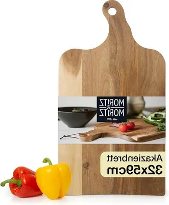 Obrázok produktu pre Veľká drevená servírovacia doska s antibakteriálnou úpravou 59 x 32 cm