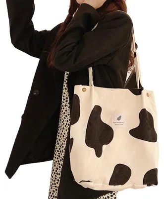 Produktbild von Arbeitstaschen für Damen, Umh?ngetasche, Cord-Tragetasche für Damen, Schultertasche aus Canvas mit Innentasche