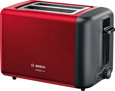 Produktbild von Bosch TAT3P424, 2 Scheibe(n), Schwarz, Rot, Edelstahl, 970 W, 220-240 V, 300 mm