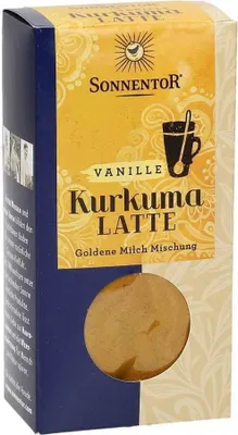 Obrázok produktu pre Sonnentor 466984, 60 g, Latté s kurkumou, 1 kusov, 289 kcal, 1207 kJ, 2,41 g