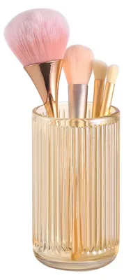 Image de Porte-pinceaux de maquillage en cristal élégant - Organisateur our pinceaux de maquillage