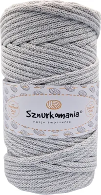 Obrázek produktu pro Bavlněná šňůra s jádrem 5mm 100m, makramé příze, makramé šňůra, háčkovaná šňůra, makramé šňůra, přírodní příze, 5mm šňůra, pletená bavlněná šňůra, ruč
