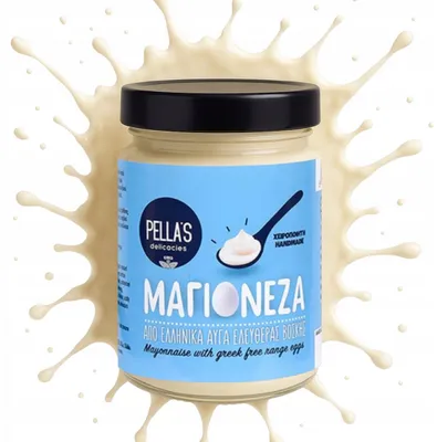 Produktbild von Pella’s Mayonnaise 280 g – Griechische Mayonnaise aus Freilandeiern und Sonnenblumenöl