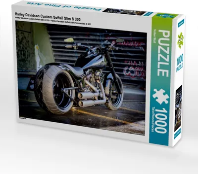 Produktbild von Calvendo Harley-Davidson Custom Softail Slim S 300 1000 Teile Puzzle quer 640x480mm, Wolf Volker; 7443568