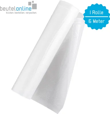 Produktbild von Vakuumrolle goffriert Lebensmittel 200 x 6000 mm Vakuumfolie 1 Rolle