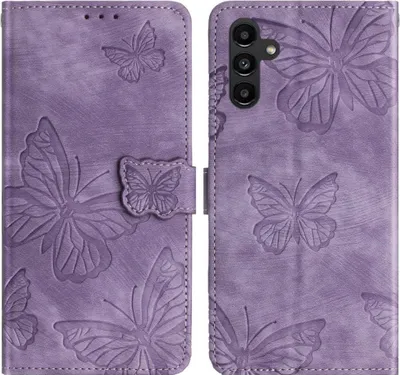 Produktbild von Samsung Galaxy A26 Hülle - Coverup Schmetterlinge Klapphülle - Violett