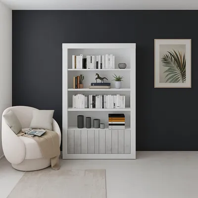 Produktbild von Spinoso - Regal, 105x42x191h cm Weiß, 3 Regalböden