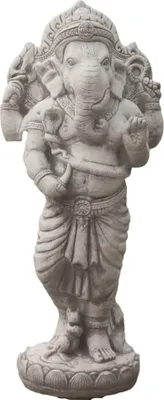 Produktbild von Ganesha aus Steinguss Stehende Ganesha für den Garten Hinduistischer Gott Frostfest, JA-047