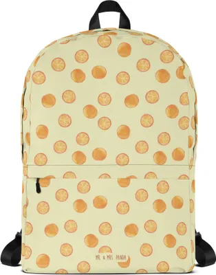 Produktbild von Mr. & Mrs. Panda Rucksack Zitrus Orange - Gelb - Geschenk, Orangen, Laptoprucksack, Arbeitsrucksack, Backpack, Business-Rucksack, Obst Muster, Zitrusfrüchte