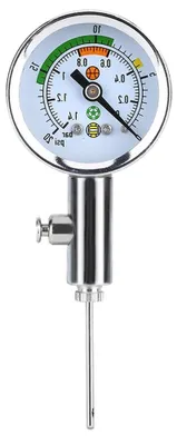 Productafbeelding van Bal Manometer - Luchtdrukmeter Barometer - Sportballen Controleren - Mini Utility Tool - Niet Gespecificeerd - Zwart