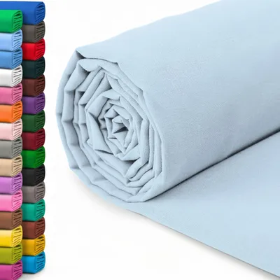 Productafbeelding van Baumstof 100% katoen - 150 cm breed - Lichtblauw - Meterware voor naaien en patchwork