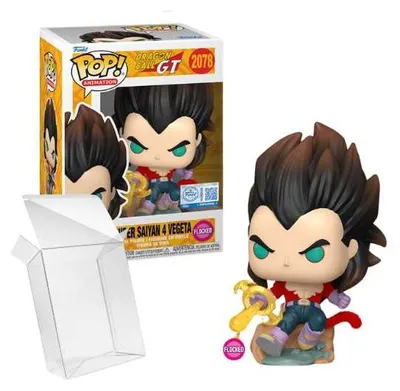 Productafbeelding van Funko Pop! Animation: Dragon Ball GT - Vegeta (met fluweelachtige afwerking) #2078, speciale editie, exclusief