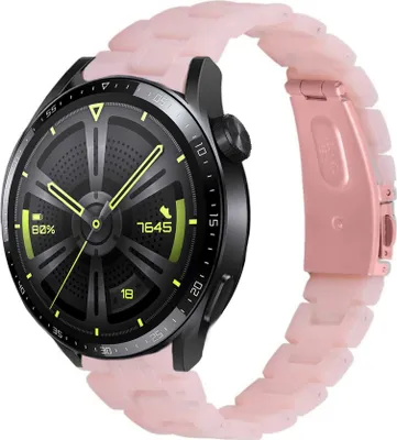 Produktbild von Strap-it Huawei Watch GT 3 46mm Resin Armband (Rosa)